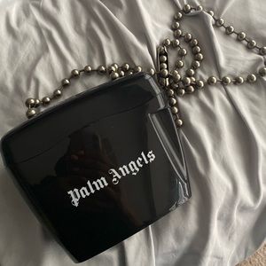Black palm angels padlock bag